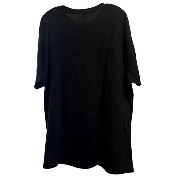 Mens Black "Make It Rein" Santa Claus Reindeer Holiday T-Shirt Sz 2XL 50-52 - Picture 3 of 6